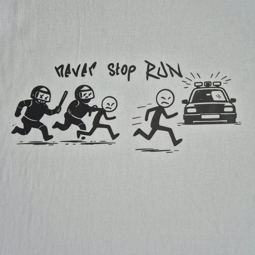 Kurzärmliges T-Shirt "Stickman run"