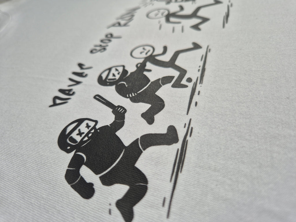 Kurzärmliges T-Shirt "Stickman run"