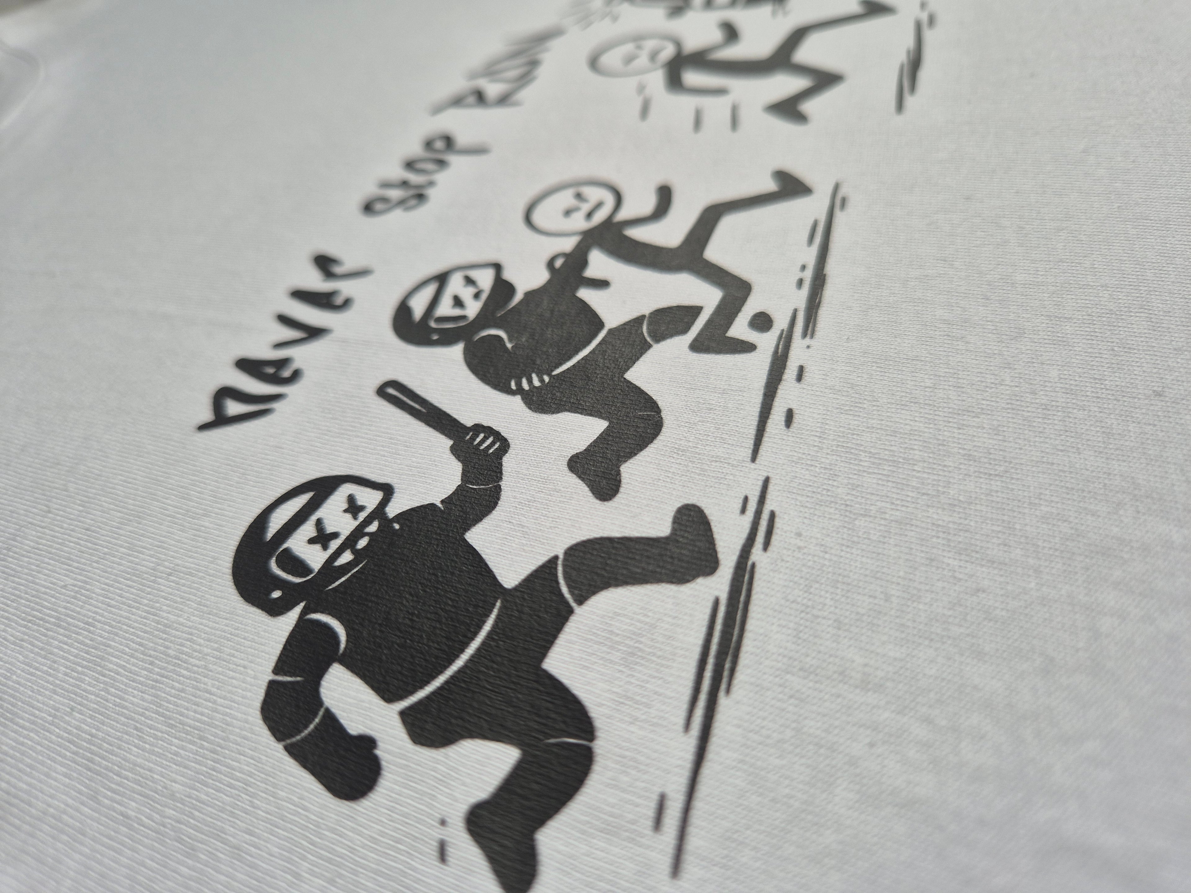 Kurzärmliges T-Shirt "Stickman run"
