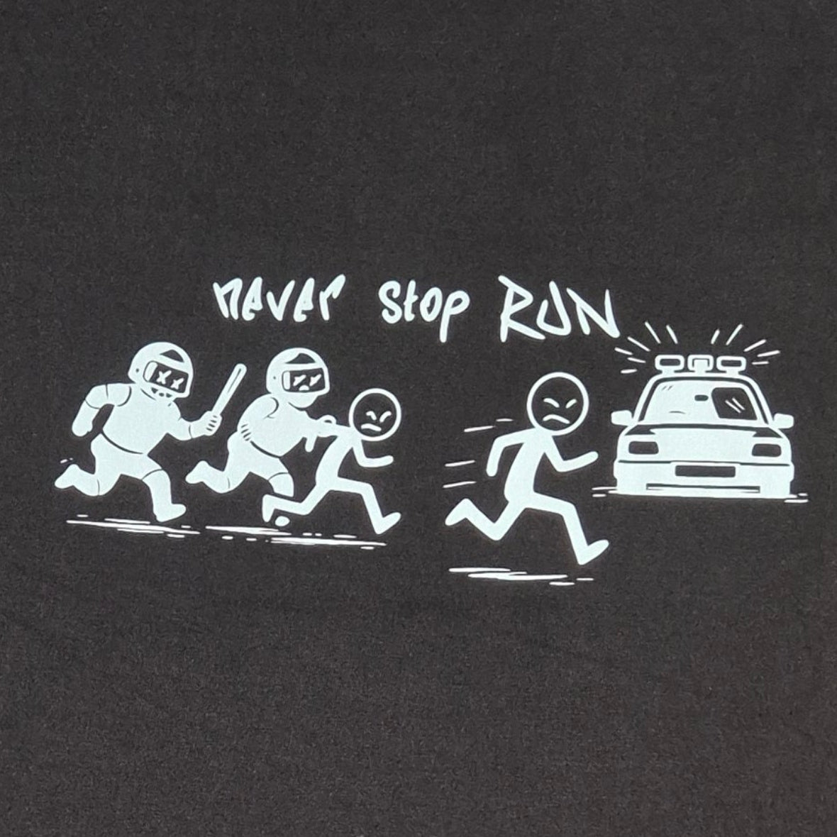 Kurzärmliges T-Shirt "Stickman run"