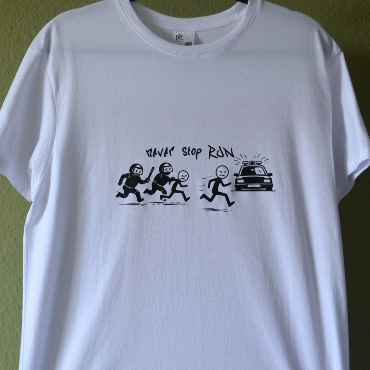 Kurzärmliges T-Shirt "Stickman run"