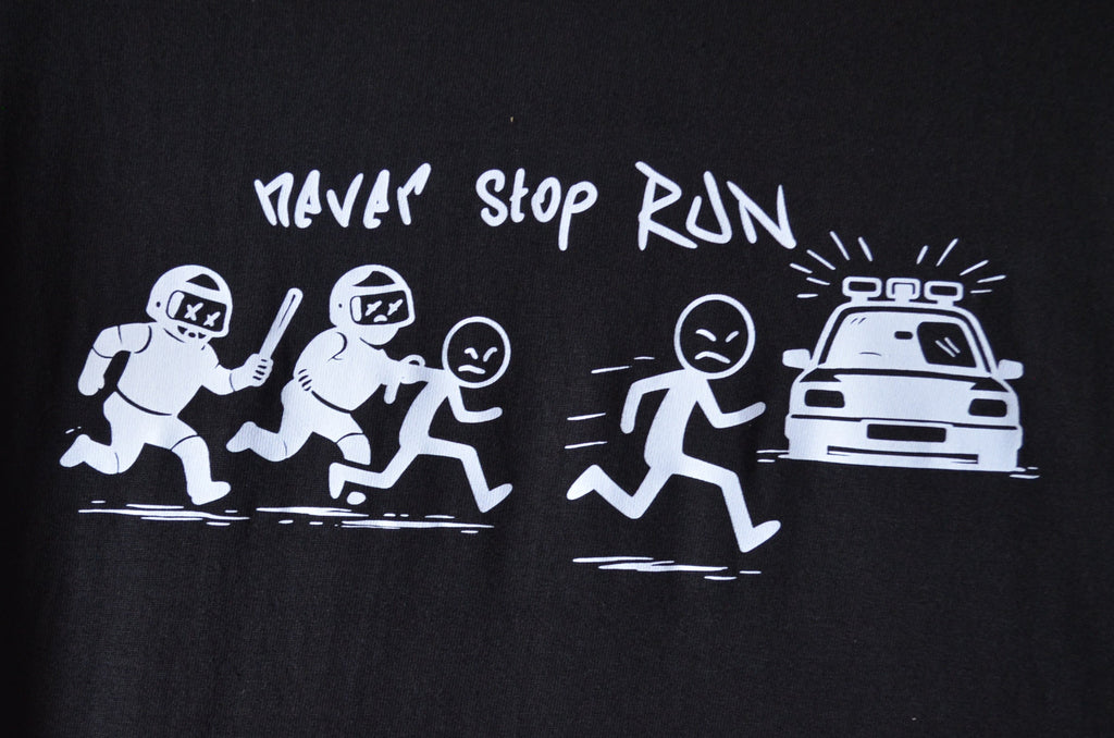 Kurzärmliges T-Shirt "Stickman run"
