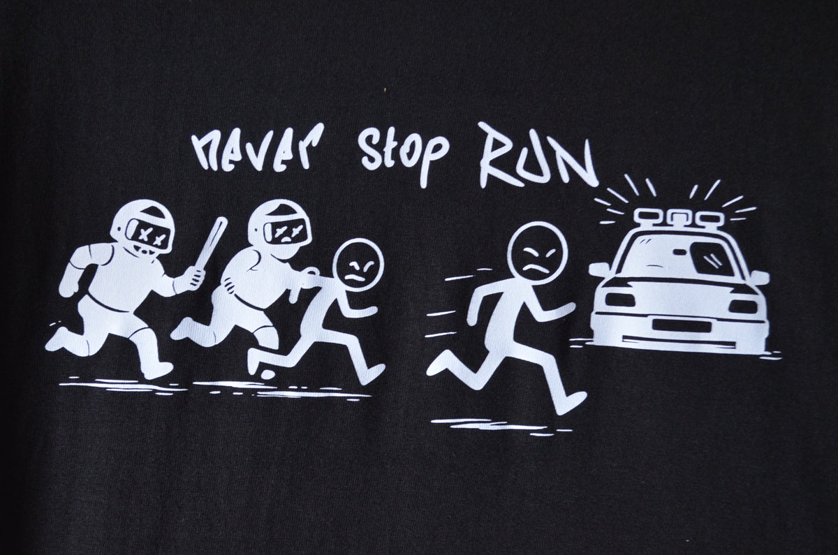 Kurzärmliges T-Shirt "Stickman run"