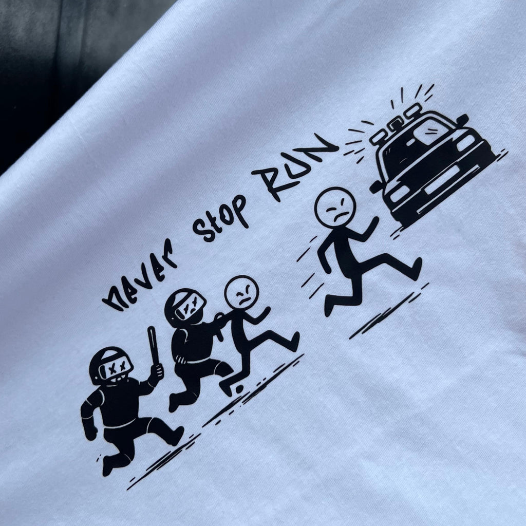 Kurzärmliges T-Shirt "Stickman run"